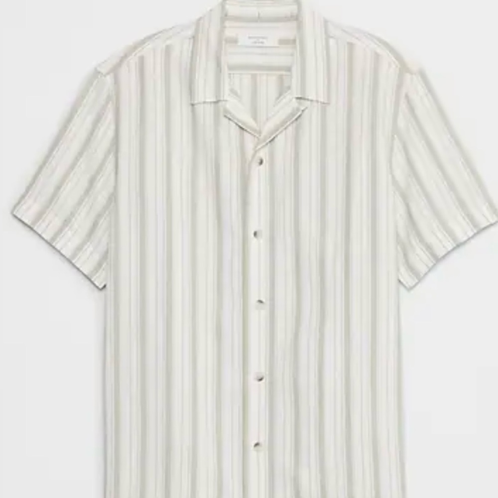 Banana Republic STANDARD-FIT LINEN-BLEND RESORT SHIRT